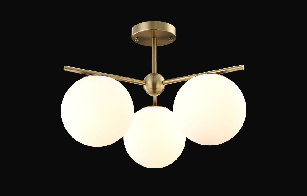 Потолочная люстра Crystal Lux FELIZ SP-PL3 BRONZE/WHITE