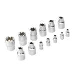 Набор инструментов, 1/2", 1/4", CrV, S2, пластиковый кейс, 109 предметов Denzel
