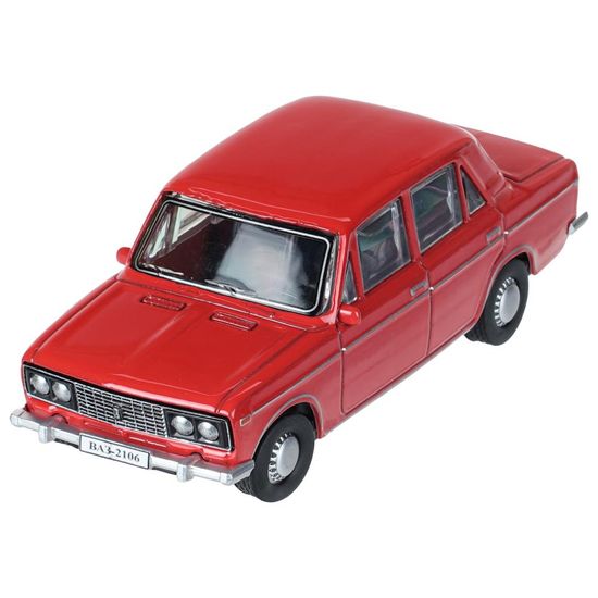 Машина металл LADA lada 2106 длина 10,5 см, инерц, красный, кор. Технопарк