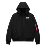 Бомбер Alpha Industries MA-1 Hooded Regular Fit Black (Черный)