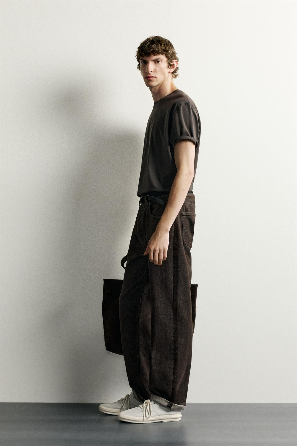 ФУТБОЛКА RELAXED FIT INTERLOCK /04 — ZARA