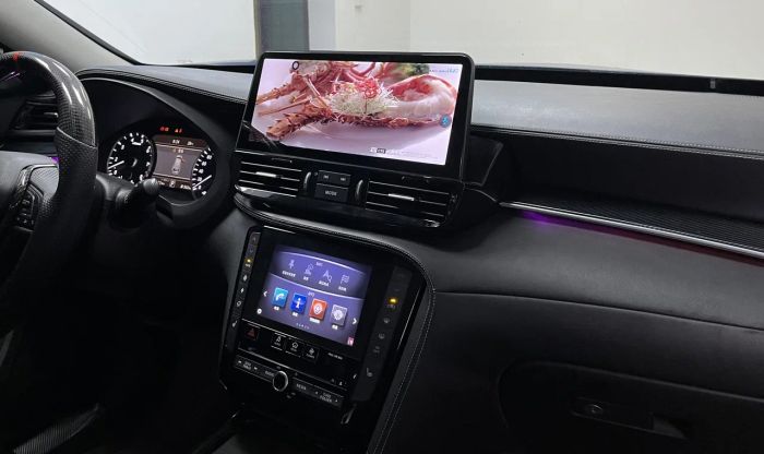 Магнитола для Infiniti EX25, EX37, QX50 2010-2017 - Kuberg (тип 2) QLed, Android 13, Быстрейшая, CarPlay, 4G SIM-слот