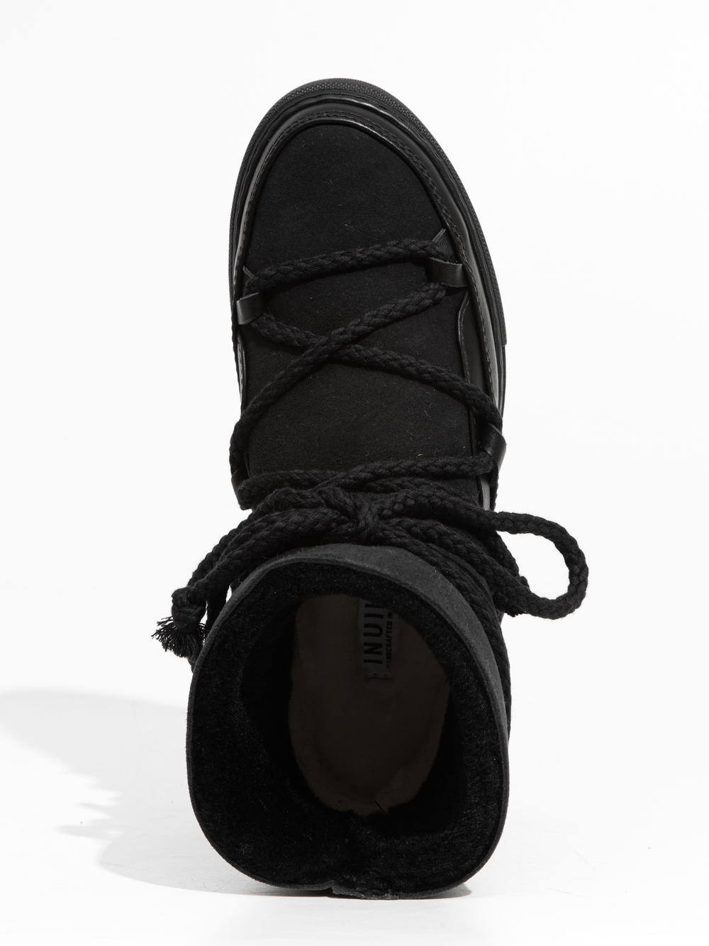 Высокие комбинированные кеды INUIKII Sneaker Classic Black на меху