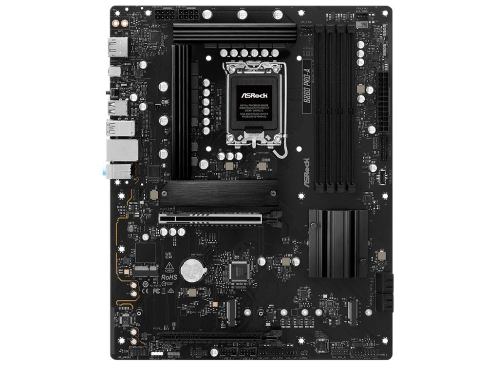 Материнская плата ASRock B860 PRO-A, Socket LGA 1851, Intel B860, ATX, RTL