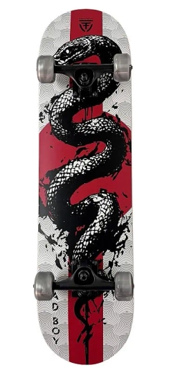 Скейтборд Tech Team Bad Boy 31x8" (серебряный / silver)