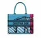 Сумка Dior Book Tote, модель среднего формата розовый/синий