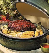 Керамический гриль Big Green Egg 2XL (самый большой) на модульной подставке, 73 см