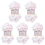 Пряжа Alize (Ализе) Puffy Color / уп.5 мот. по 100 г, 9м, 6052 секционный A
