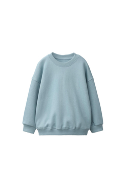 ZARA ОДНОТОННАЯ ТОЛСТОВКА, ГОЛУБОЙ
