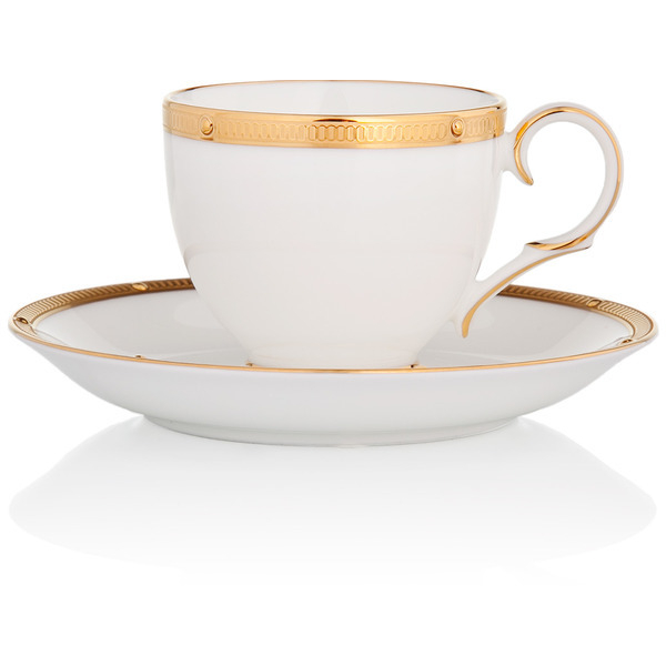 Чашка кофейная с блюдцем Noritake Рочель золотой кант 90мл