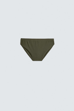 ZARA ПЛАВКИ С КОНТРАСТНЫМИ ВСТАВКАМИ, ХАКИ