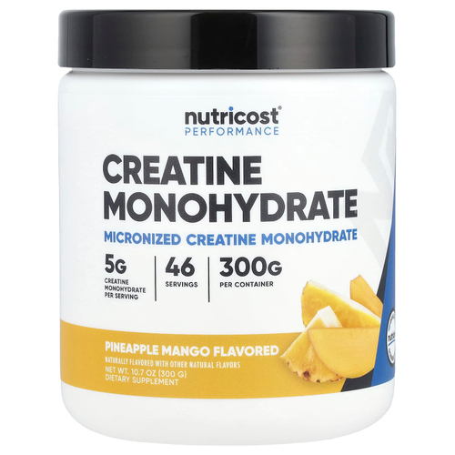 Nutricost, ​Performance, моногидрат креатина, ананас и манго, 300 г (10,7 унции)