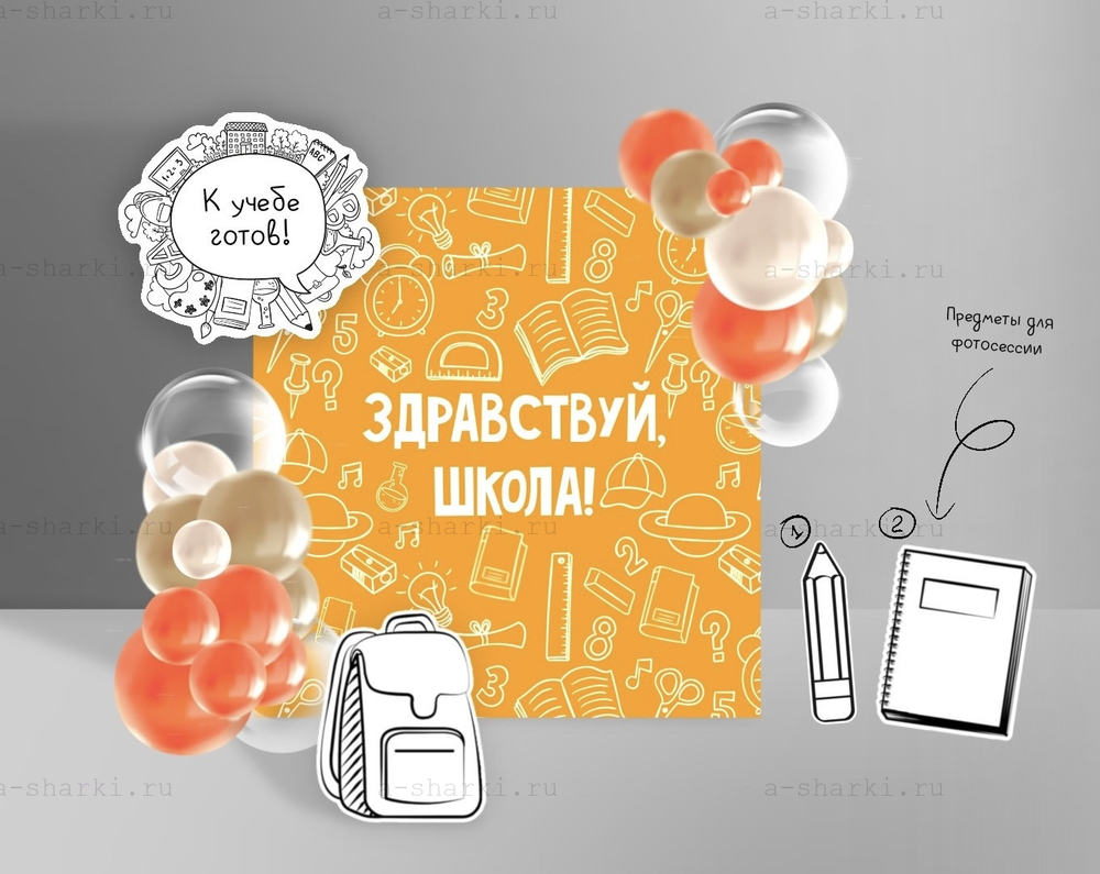 Фотозона Здраствуй школа! №9