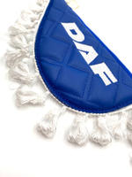 Вымпел тройной Daf (экокожа, синий с белой вышивкой)