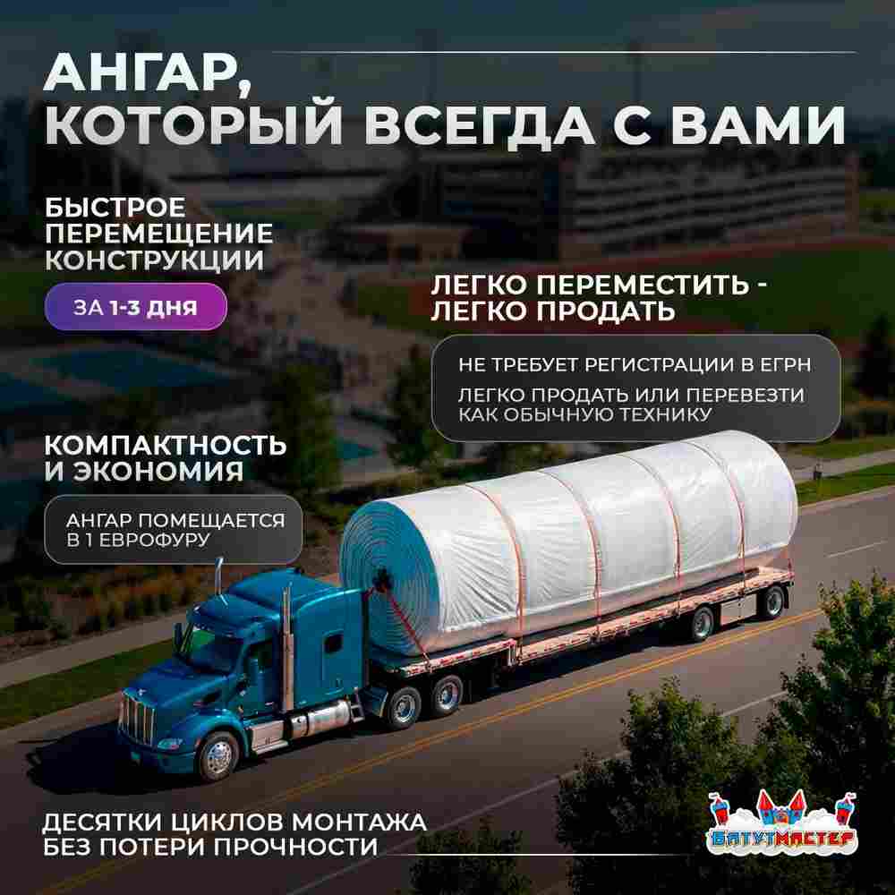 Временный развлекательный ангар «Территория Праздника», 45×20×15 м
