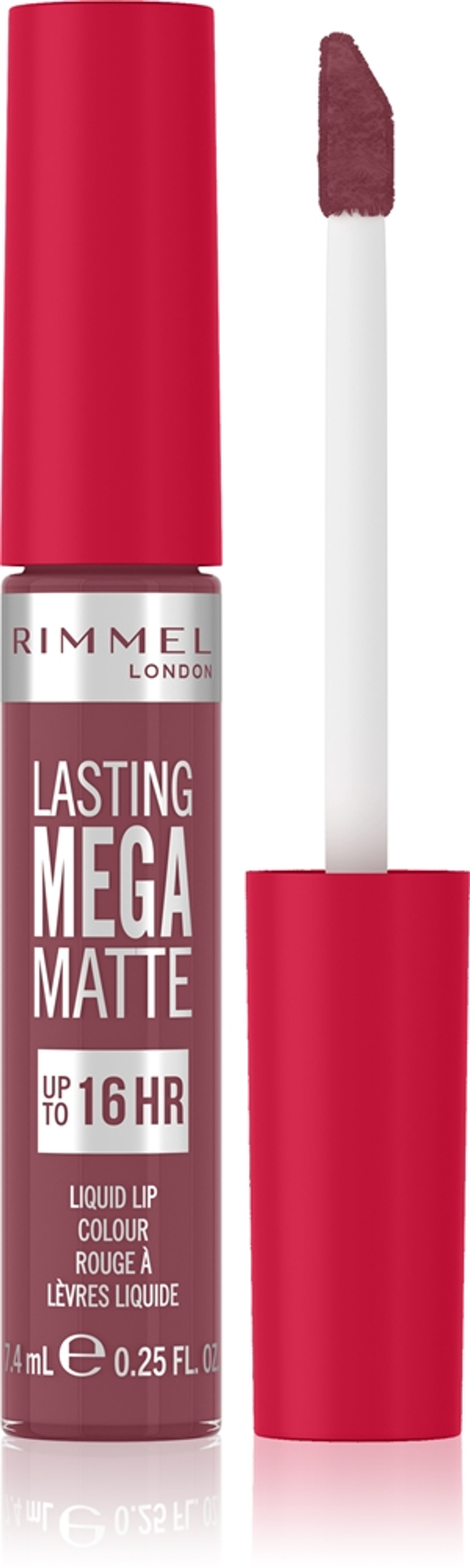 Rimmel Lasting Mega Matte - Легкая матовая помада в жидкой форме на 16 часов оттенок Ravishing Rose, 7 ml