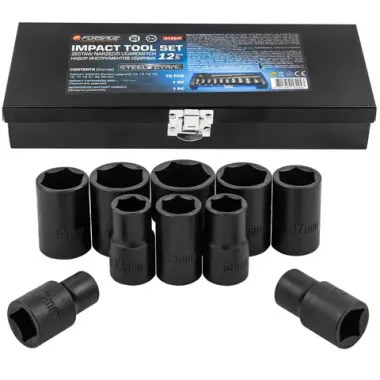 Набор инструментов ударных 12пр. 1/2''(6гр.) Forsage F-4122-5