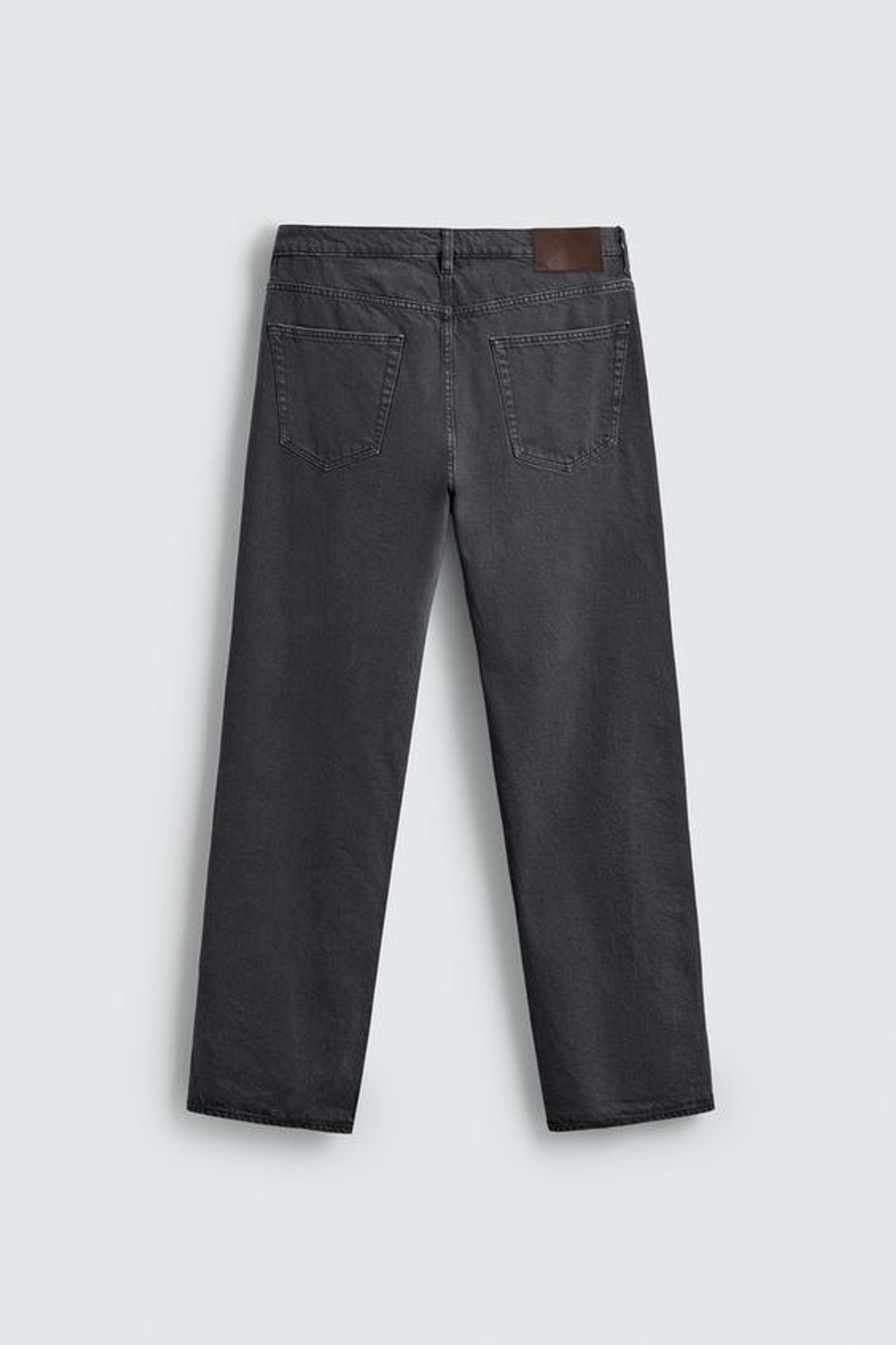 ZARA ДЖИНСЫ STRAIGHT FIT, СЕРО-СИНИЙ