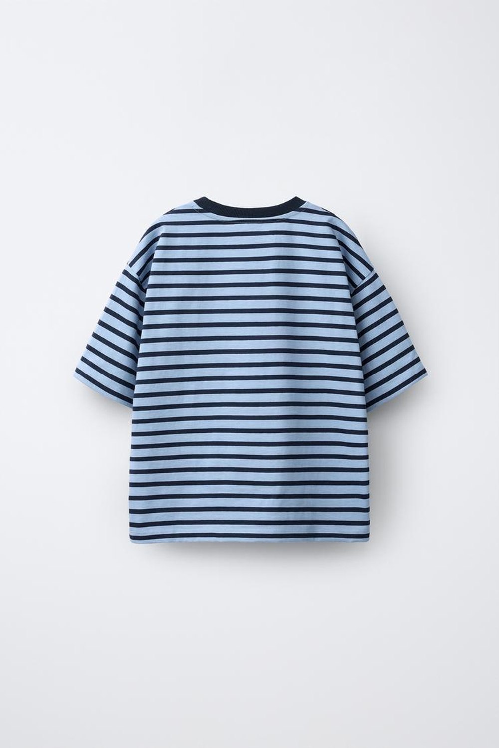 ZARA ФУТБОЛКА HEAVY WEIGHT В ПОЛОСКУ, ПОЛОСКИ