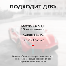 Ремкомплект ограничителей дверей Mazda CX-9 (I-II) TB; TC (2 двери, тип 16) 2007-2023