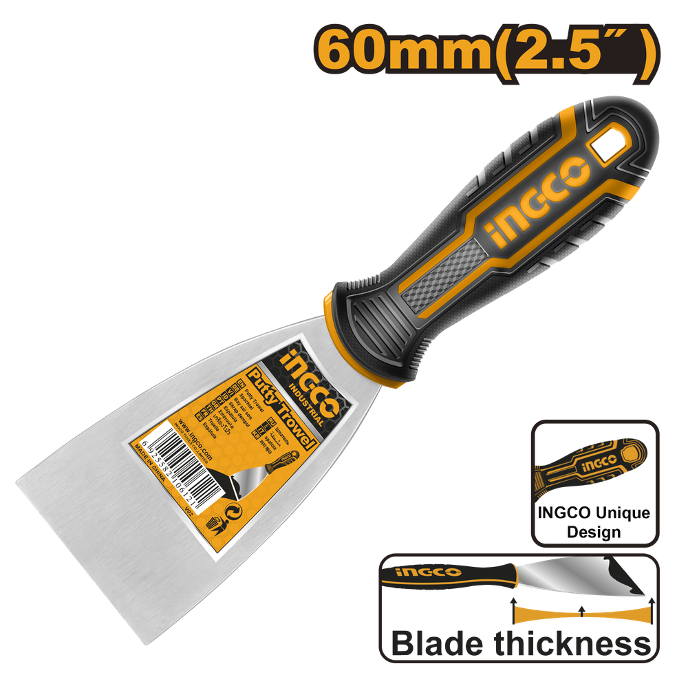 Шпатель малярный INGCO HPUT08060 INDUSTRIAL 60 мм Шпатель малярный INGCO HPUT08060 INDUSTRIAL 60 мм