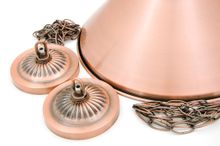 Лампа на шесть плафонов &amp;amp;lt;Elegance&amp;amp;gt; (бронзовая штанга, бронзовый плафон D35см)