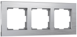 Рамка на 3 поста Aluminium (алюминий)