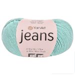 Пряжа YarnArt (ЯрнАрт) Jeans / уп.10 мот. по 50 г, 160м, 81 холодный мятный