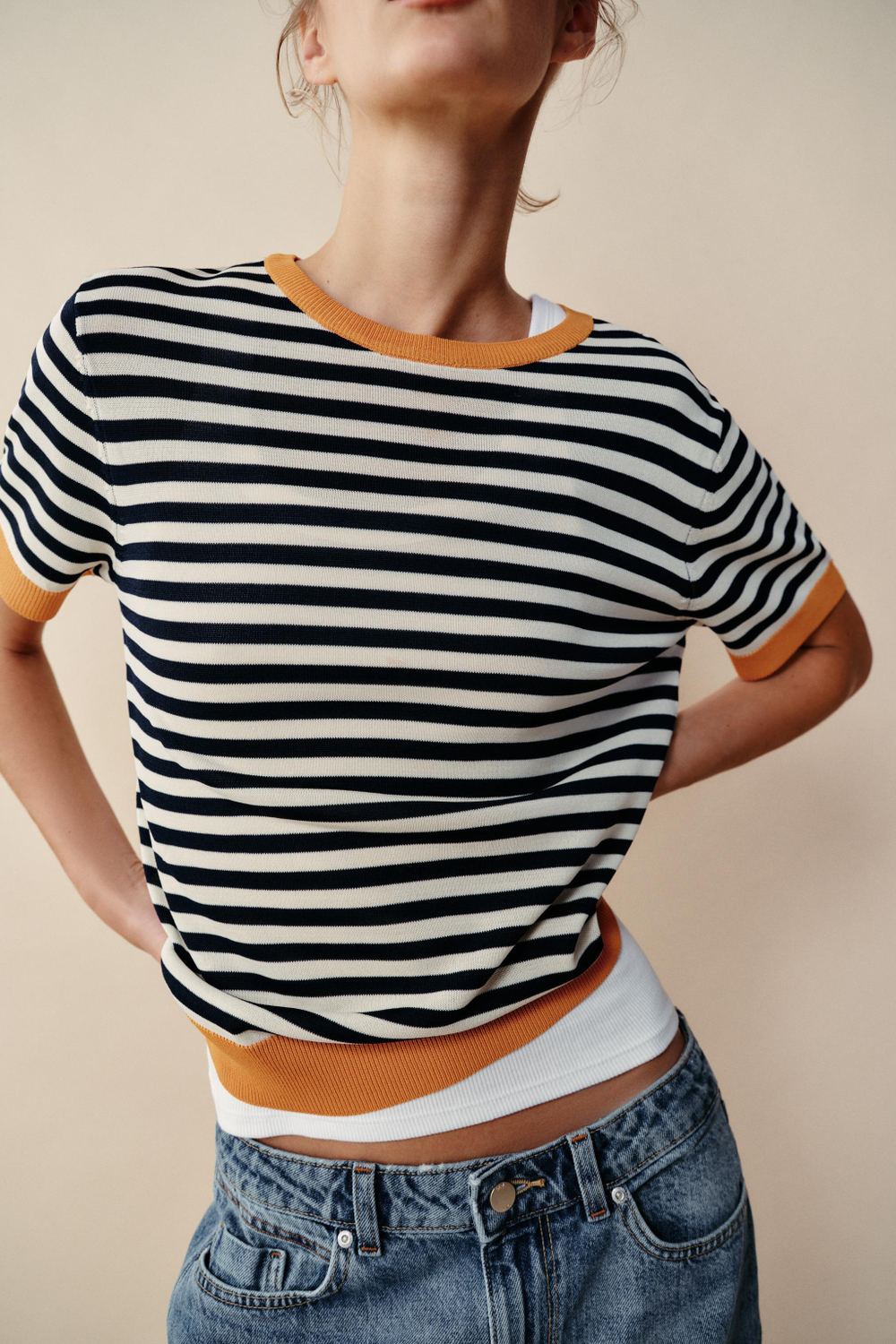 ТОП В ПОЛОСКУ — ZARA