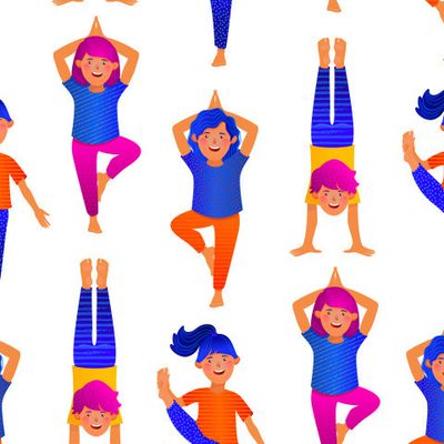 Funny yoga
