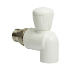 Кран американка шар 25-3/4'' угловой EVER® БЕЛЫЙ (Россия)