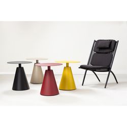 Столик кофейный Marius, Ø50 см, желтый