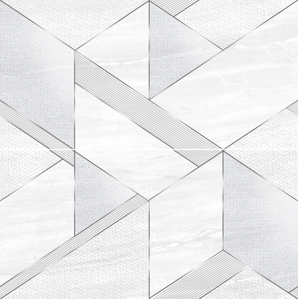 Интерни Сильвер / Interni Silver S/2 SW9INR15 Панно 500*500*9 (3 компл в уп)