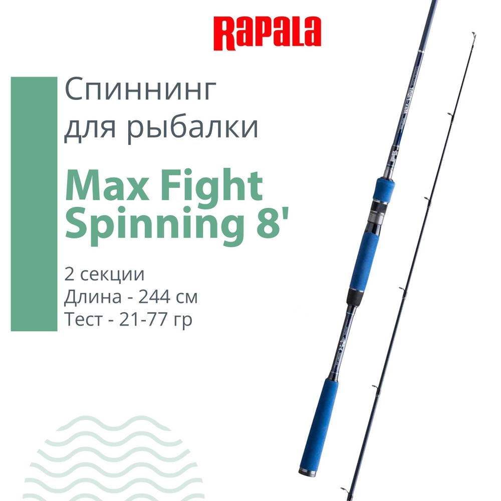 Спиннинг для рыбалки Rapala Max Fight Spinning, 2pcs