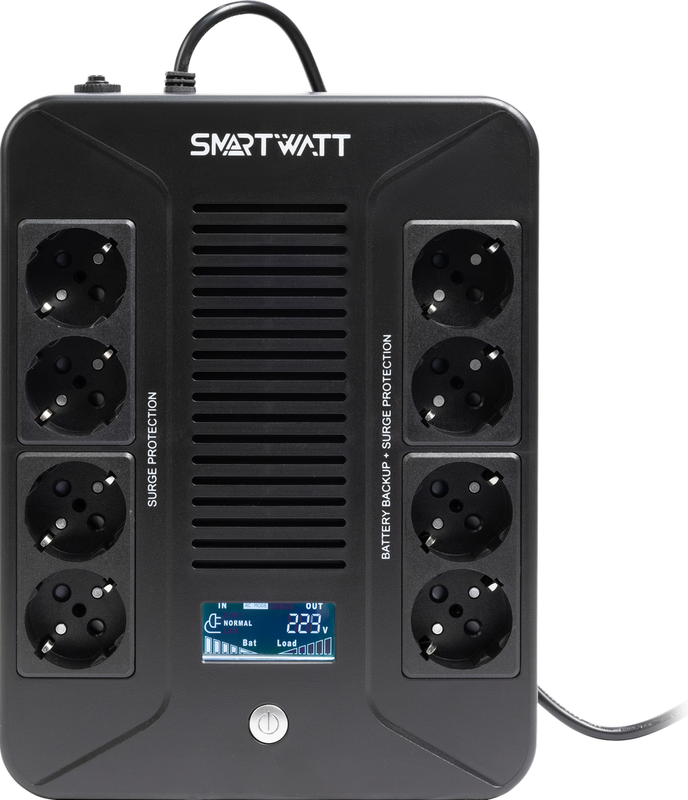 ИБП SMARTWATT UPS SAFE PRO LCD 1000 / 1 кВА