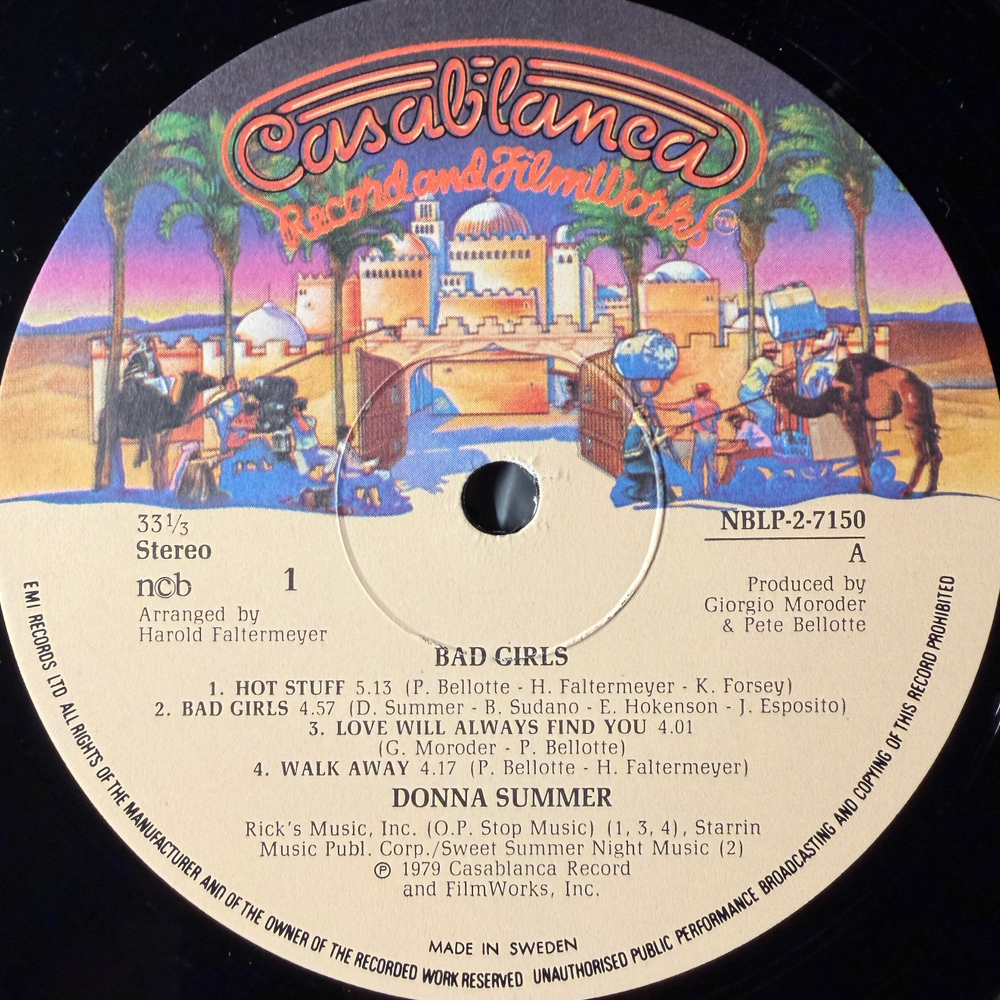 Donna Summer - Bad Girls 2LP (Швеция 1979г.)