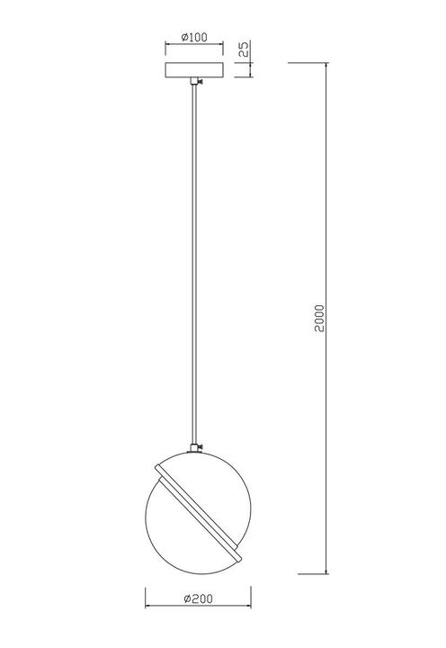 Подвесной светильник Freya Element FR5181PL-01CH