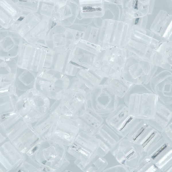Бисер Toho Cube 1 (3 мм), 500 г, 0001 прозрачный