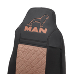 Чехлы MAN TGA (экокожа, коричневый)