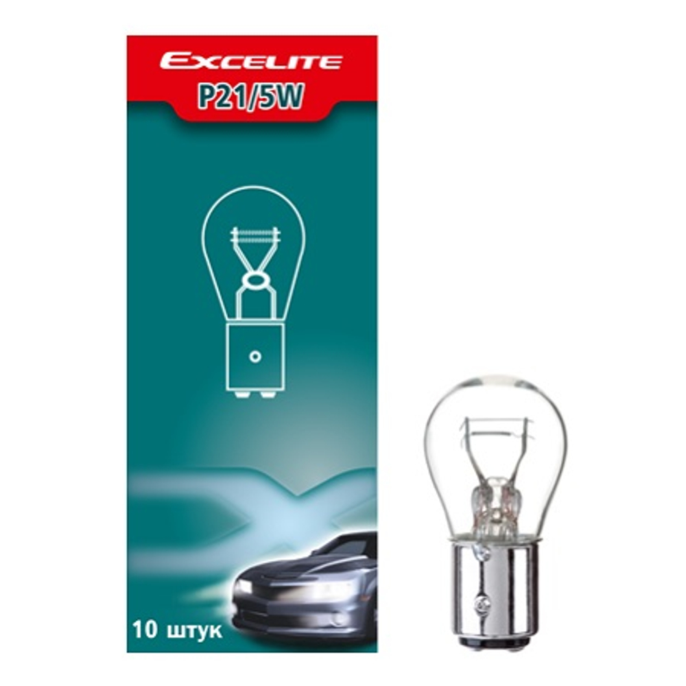 Лампа P21/5W 21/5W 12V BAY15d Excelite стоп/габарит