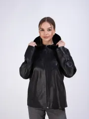 Куртка женская кожаная большие размеры