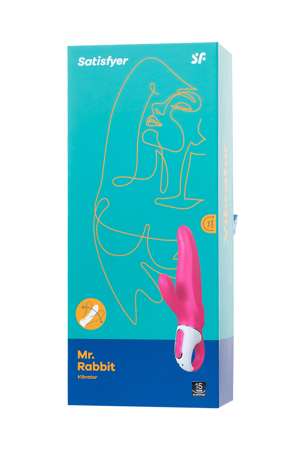 Вибратор Satisfyer Vibes Mr. Rabbit силикон красный 22,1 см