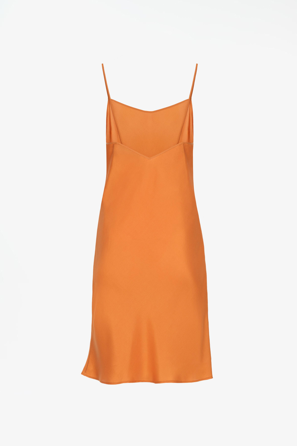 ZARA X JOHN GALLIANO ПЛАТЬЕ-КОМБИНАЦИЯ ИЗ 100% ШЕЛКА LIMITED EDITION, ОРАНЖЕВЫЙ