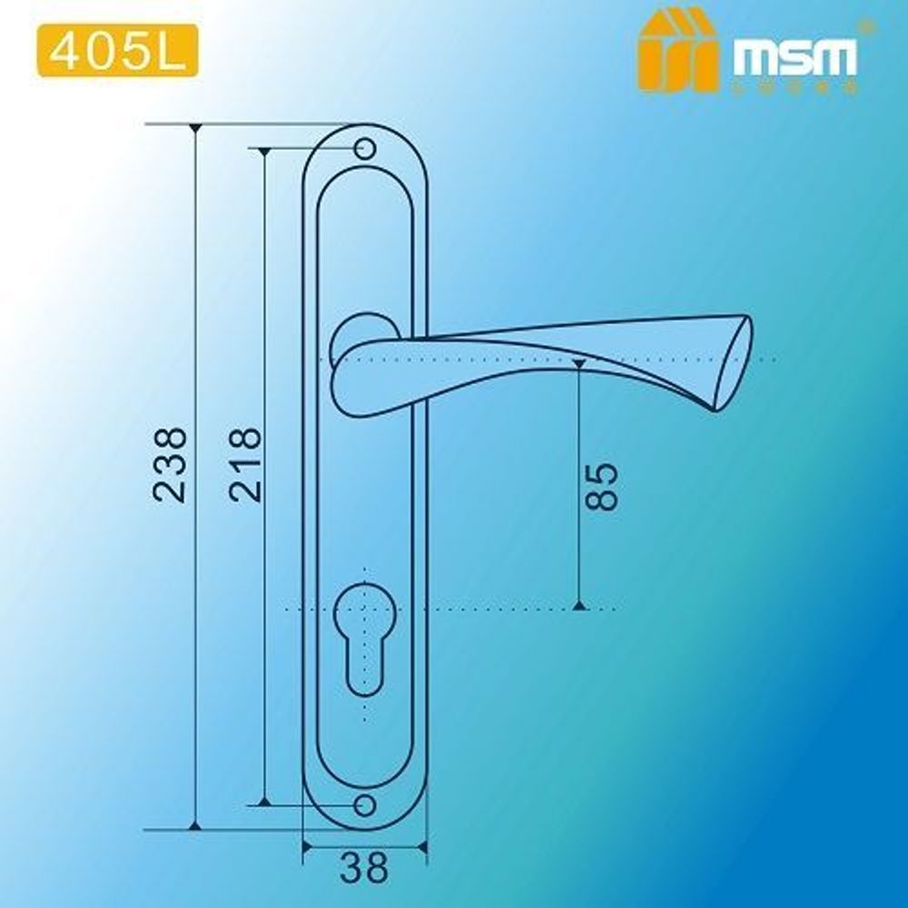 Ручки на планке MSM 405L AB бронза