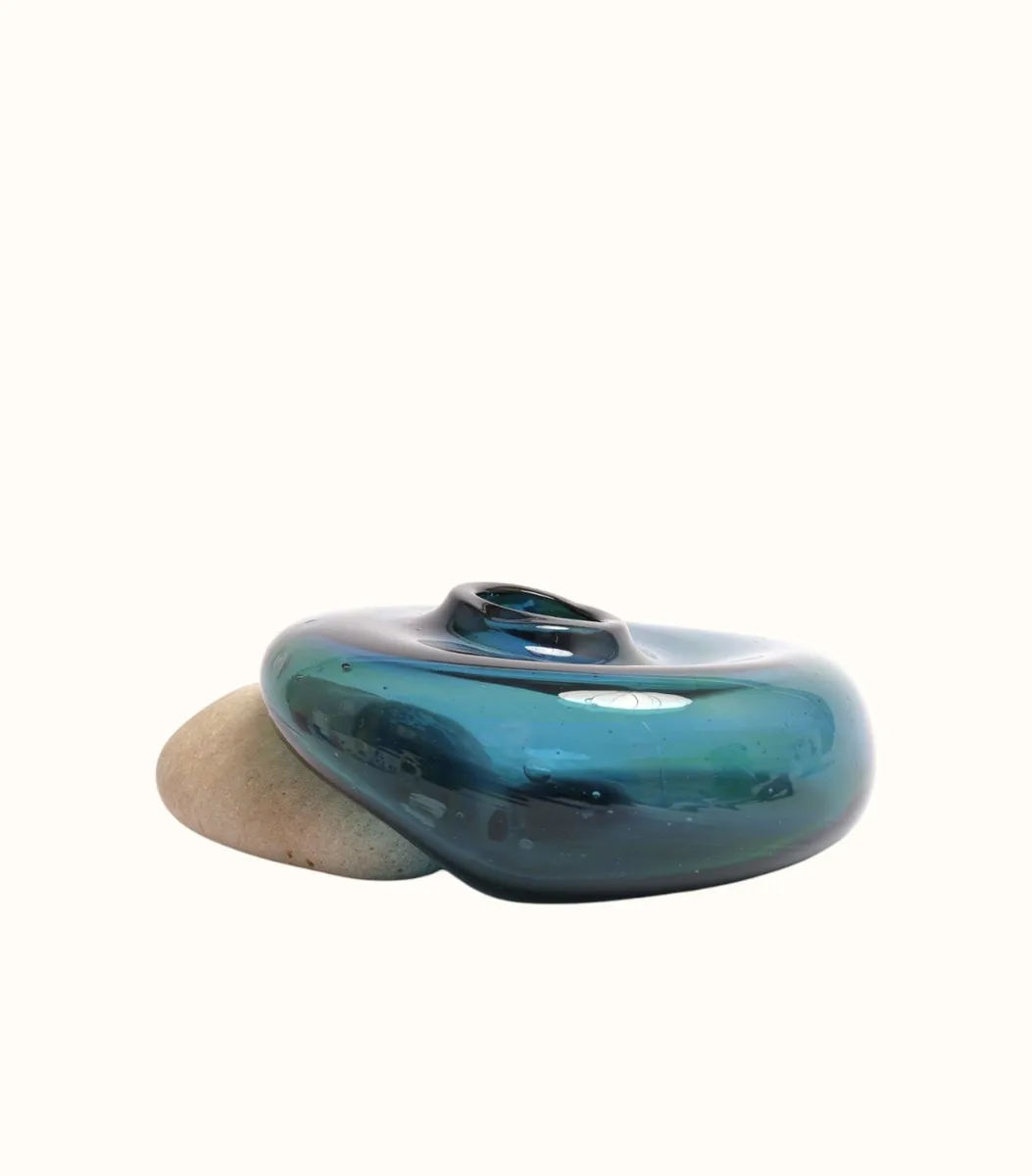Ваза - DROP море, M | Repin Glass