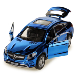 Модель ин. мет. "Mercedes-Benz Gle Coupe" 12см, двери, синий хром, коробка GLE-COUPE-BUCH (Технопарк)