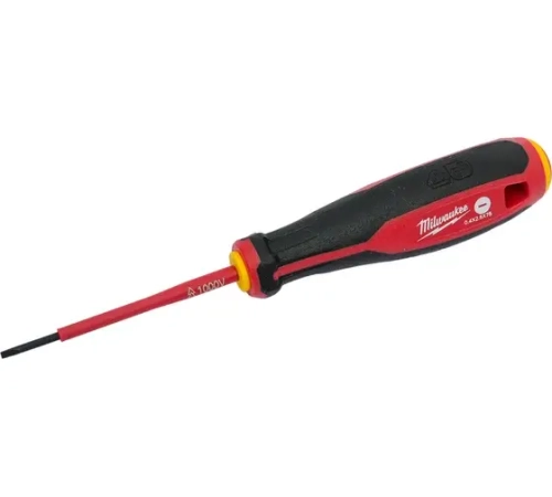 Отвертка диэлектрическая Milwaukee VDE SL 0.4X2.5X75 (1 шт) (замена для 4932464034)