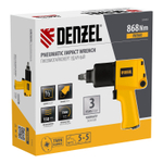 Ударный пневмогайковерт IW860, 1/2", 7000 об/мин, 868 Нм// Denzel