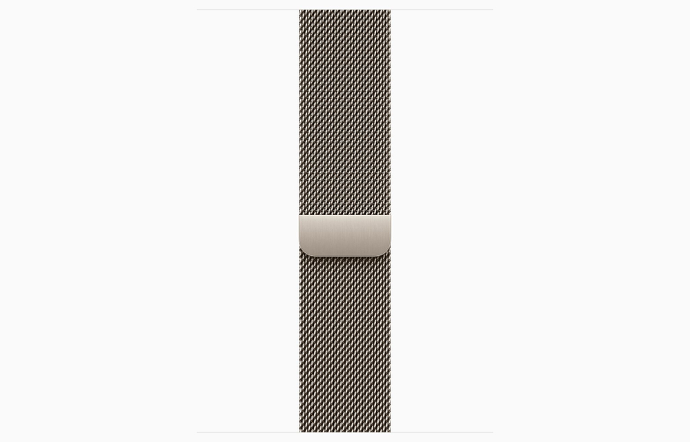 Apple Watch Series 10, 46 мм, титан цвета «Натуральный титан», миланский сетчатый браслет