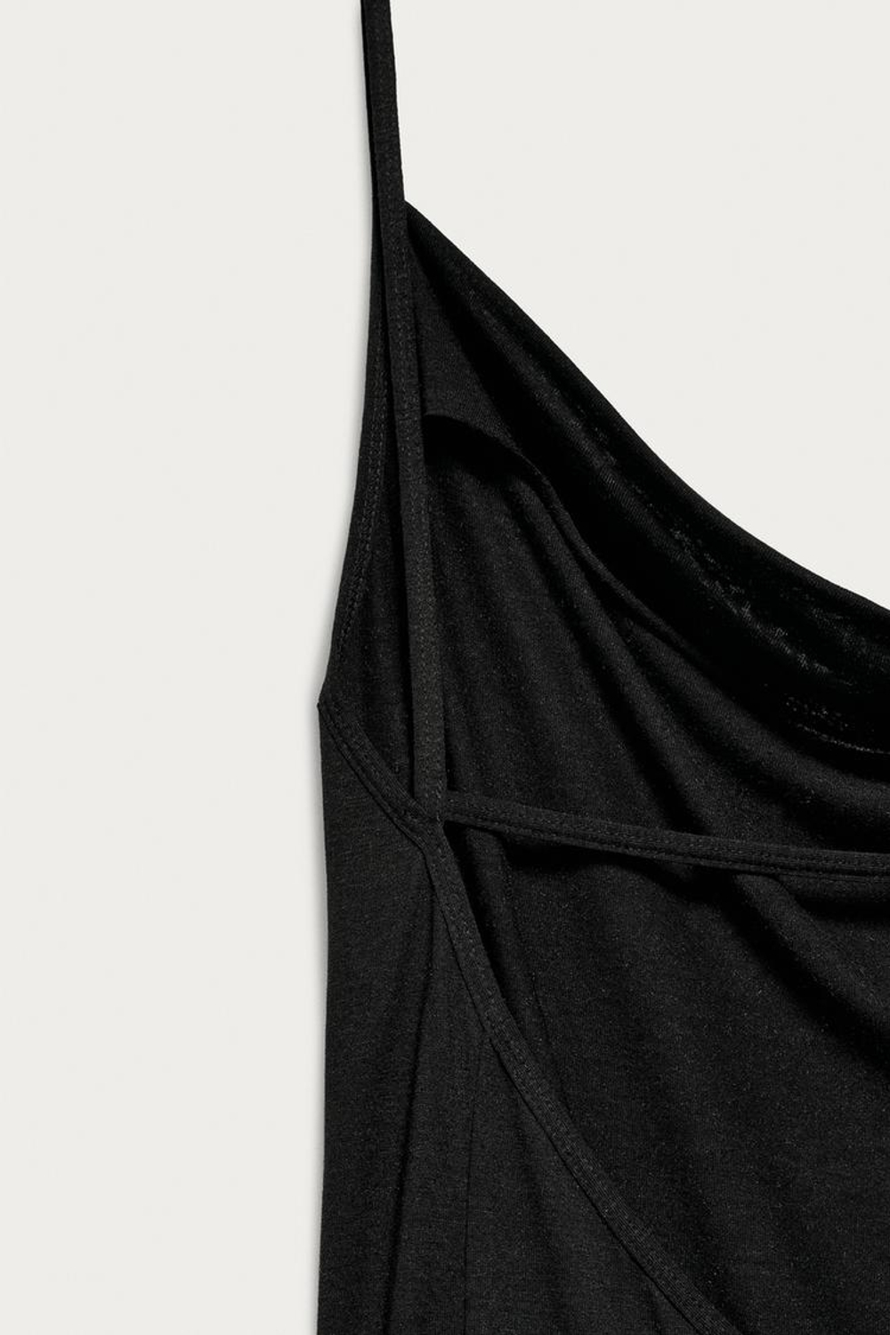 ZARA X MARISA BERENSON ПЛАТЬЕ ИЗ СМЕСОВОЙ ВИСКОЗЫ, ЧЕРНЫЙ